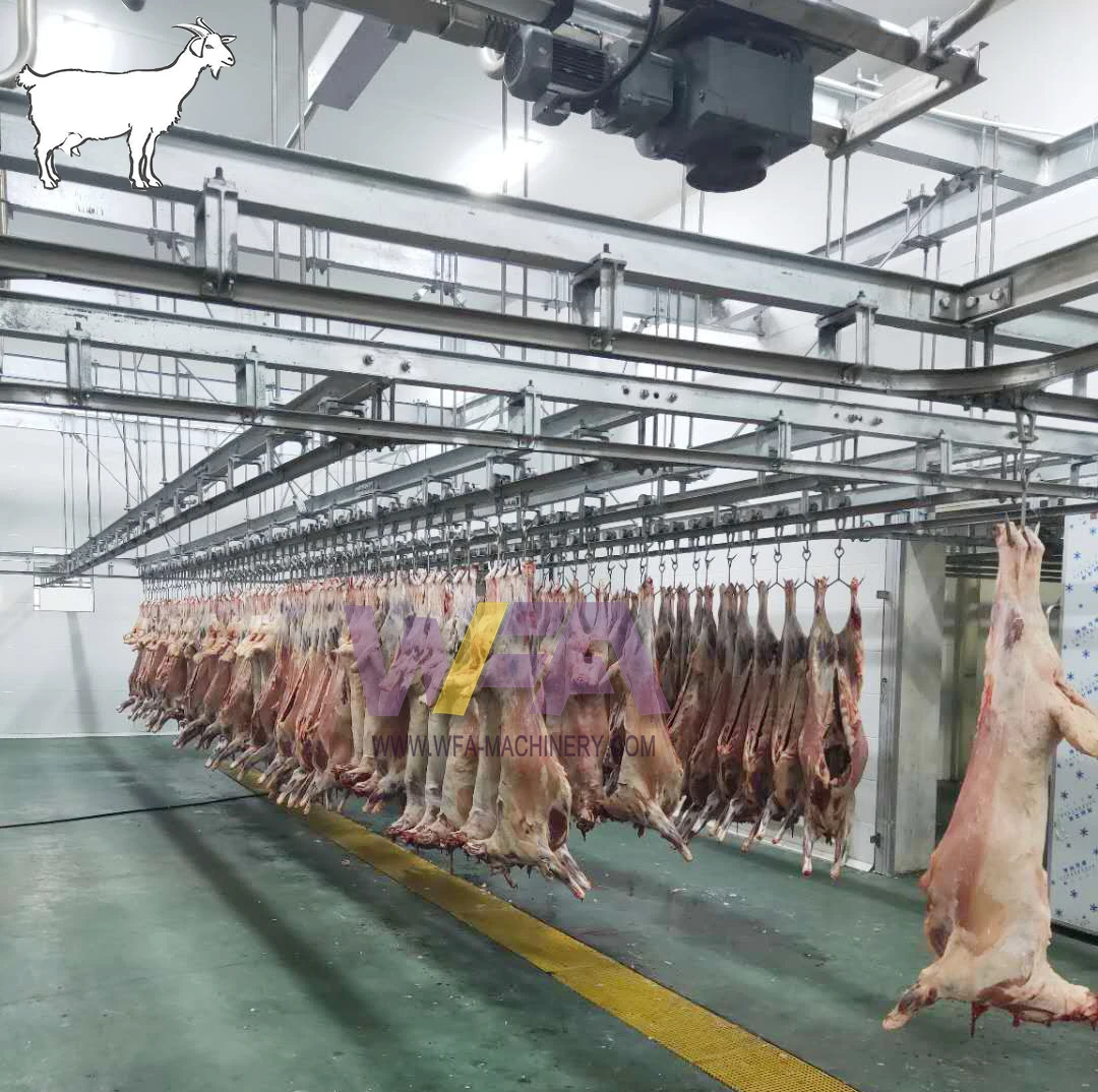 Sheep Abattoir Machine Lamb Slaughterhouse Carcass Dressing Convey Rail  For Goat Slaughtering Equipment