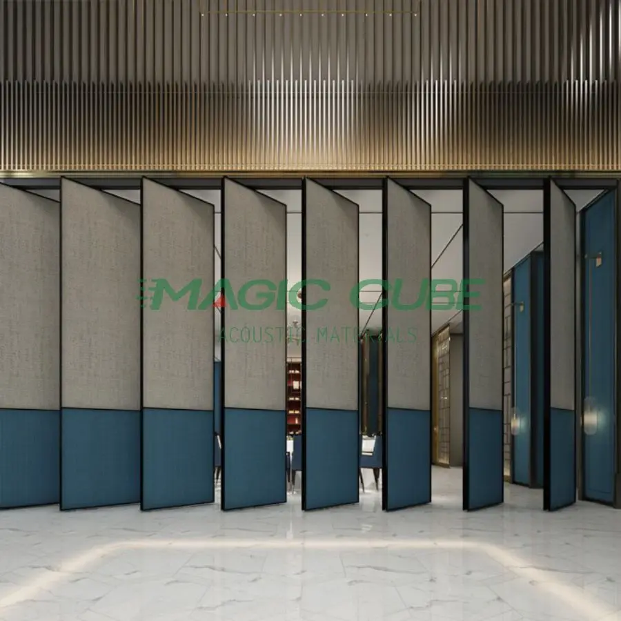 Automatic room dividers sliding wall divider for multi-function hall