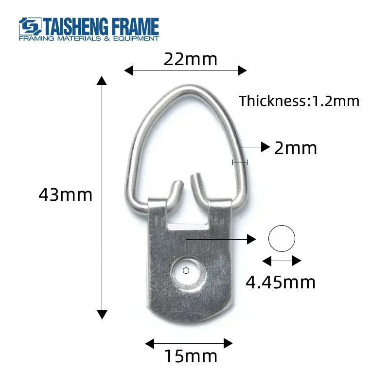 TS-K021 Metal picture frame hanger 200PCS Mirror hanging hook with screw frame accessories