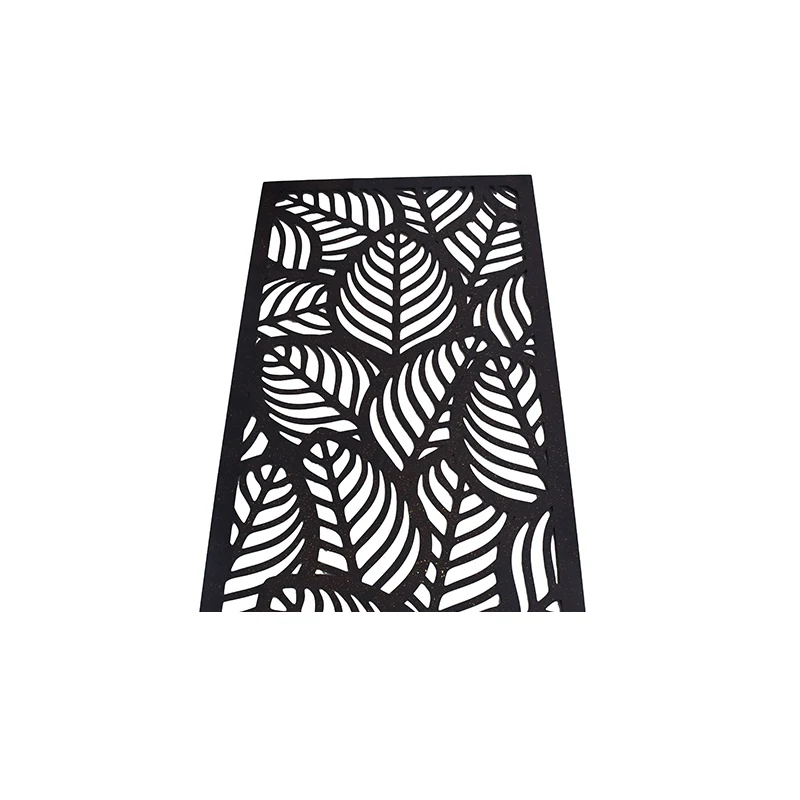 Wall Decor with Rectangle Frame Metal Leaves Wall Art Wall Sculpture with Rustic Brown Color