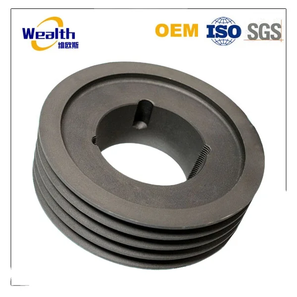 
China foundry supplier iron casting heavy duty v belt pulley for crasher 