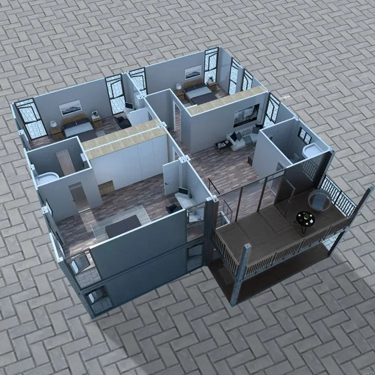 Индивидуальный контейнер для общежития, контейнер для хранения, маленький дом для торгового центра, улицы