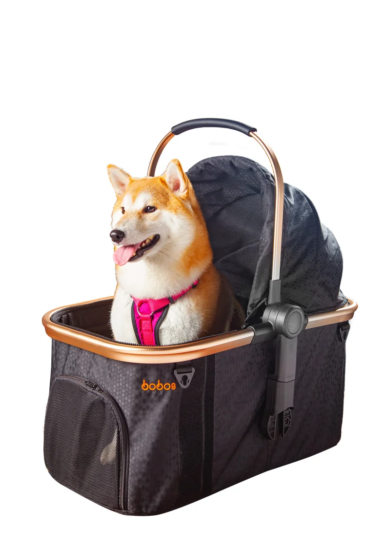 Luxury X9 Fashionable Large Storage Foldable Multifunctional Dog Pram Pet Stroller For Export
