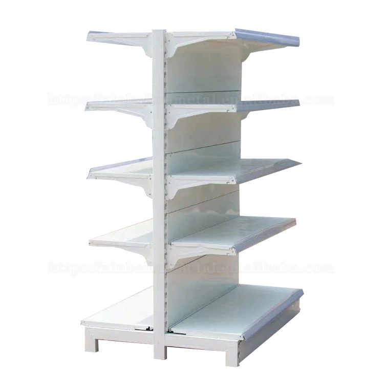 Xinbaihui Double-Sided supermarket shopping display shelf Pharmacy Mother And Baby Store Shelf Flat Back Plate Laminate shelves
