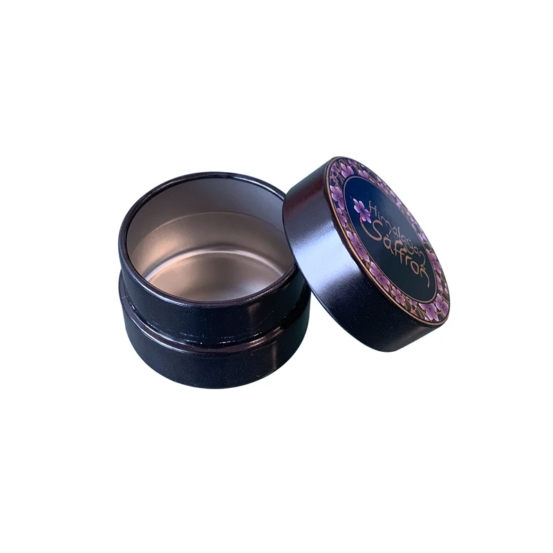 Custom metal empty lip balm solid perfume case for packing