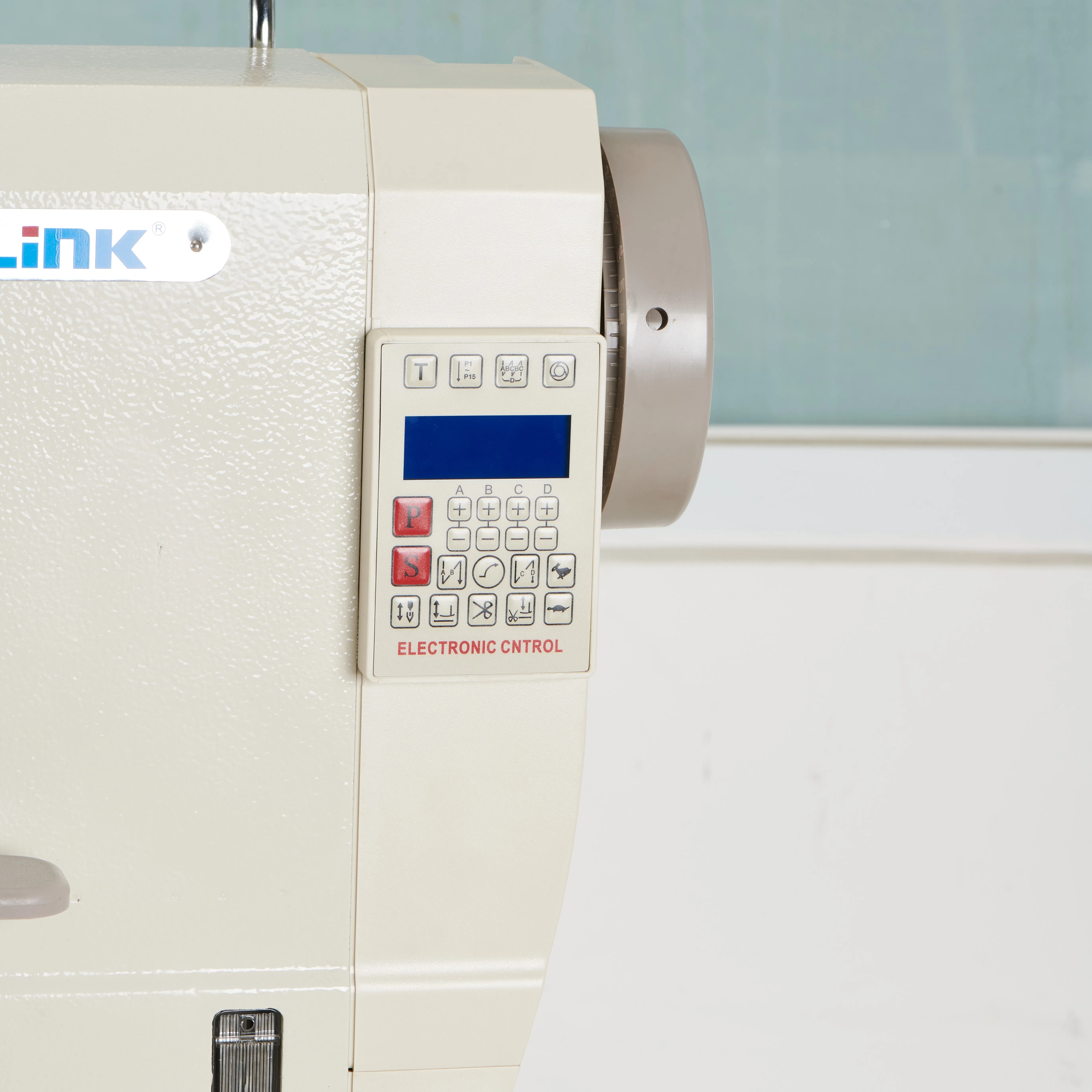High Post Cylinder-bed Sewing Stitching Machine  with Thread Trimmer Wheel Feed Roller Foot Presser Needle Feed for Shoes Bags