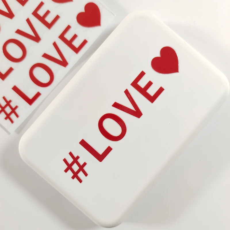 Custom Logo customized printing decal water transfer stickers uv transfer stickers uv 3d letters transfer stickers