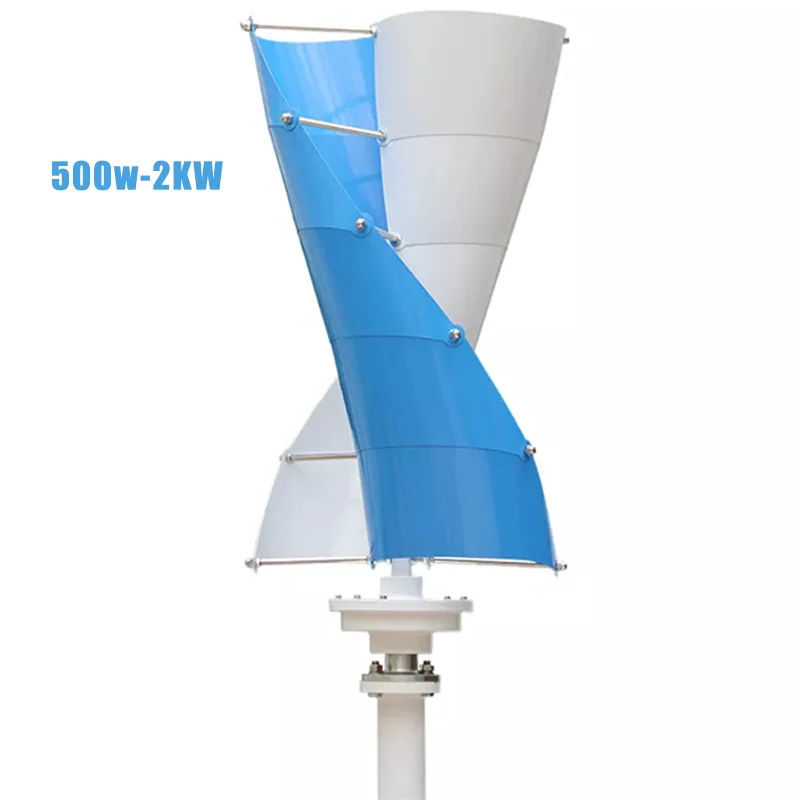2024 500W 1000W 2000W 12V 24V 48V Micro Vertical Wind Turbine Generator Small Wind Generator Wind Turbine System Home