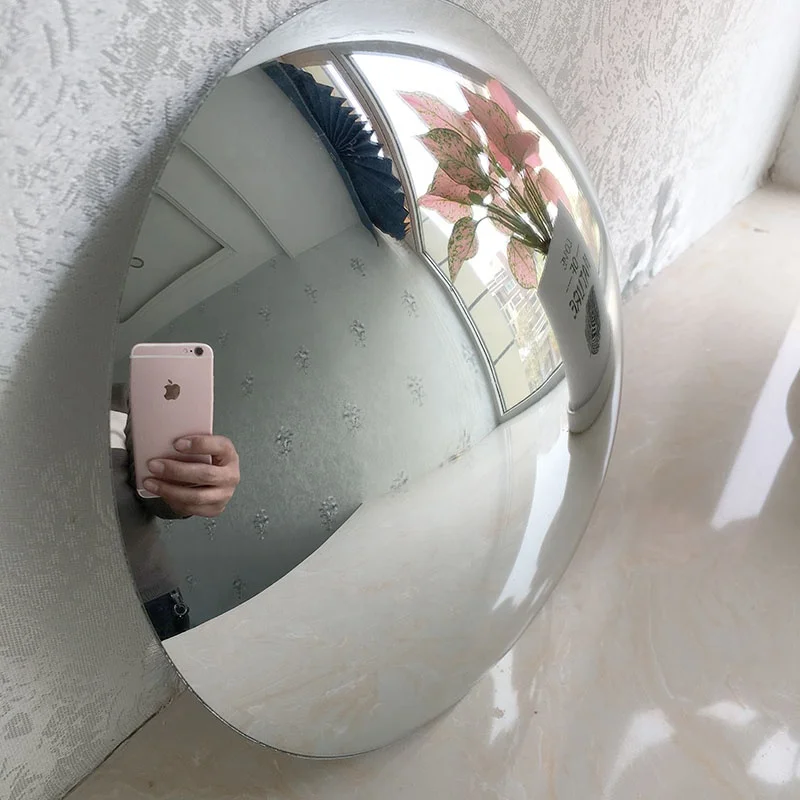 1.8mm high quality glass circle convex mirror R120 141*141 for auto vehicle