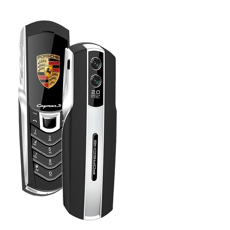 V8 high-end luxury Porsche candy bar personalized function machine button mobile phone cross-border hot model with Bluetooth ba