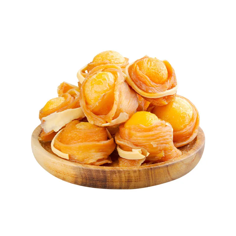 Dried chicken wrapped in egg yolks