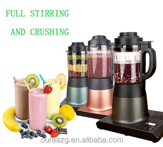 Heavy duty multifunction commercial blenders hot & cold soup maker high speed personal smoothies heating blender