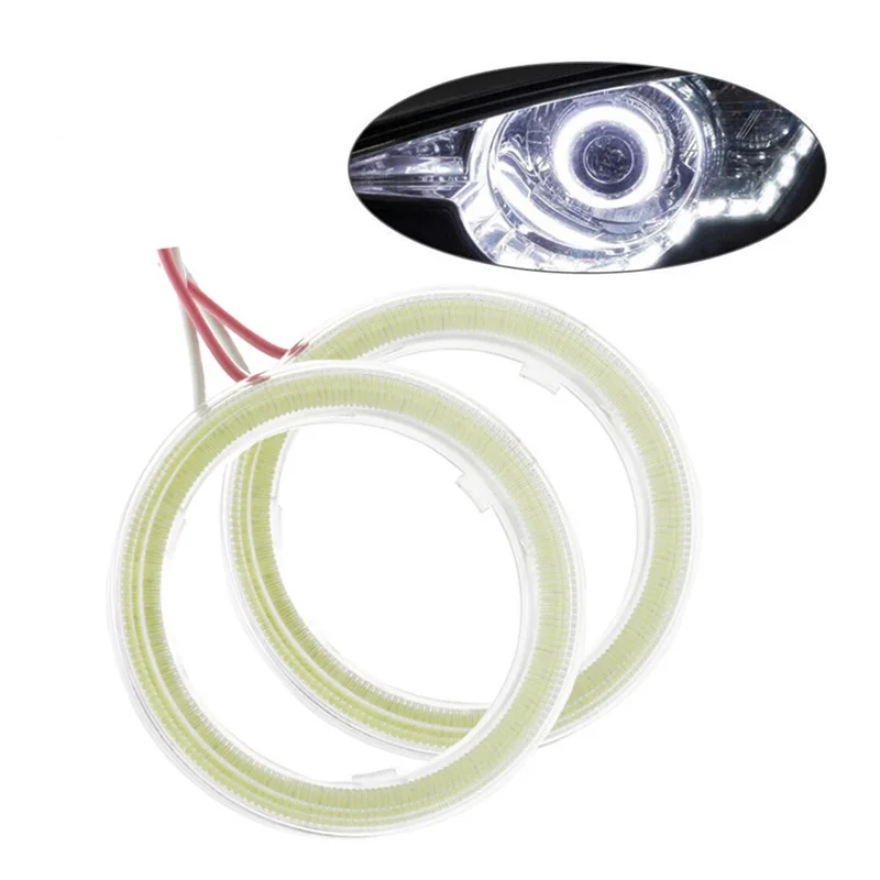 Halo Ring Angel Eyes Headlight COB Lamp Light Parts Retrofit  60MM 70MM 80MM 90MM 100MM 110MM for BMW E38 E39 E46 E60
