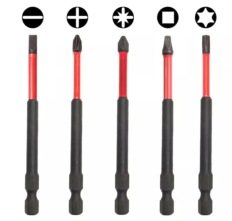 high torsion 50mm 75mm ph2 long screwdriver bits power tool