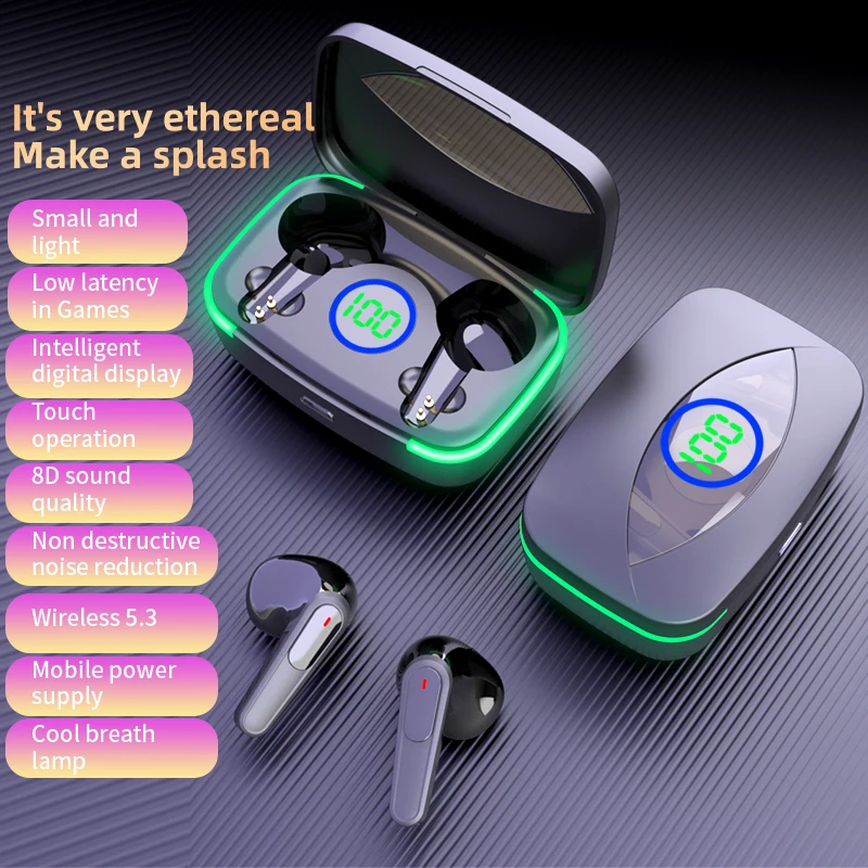 M80 hot sale 2023 ecouteur light box headphones blue tooth hearing aids rechargeabfone de ouvido blue tooth audifonos