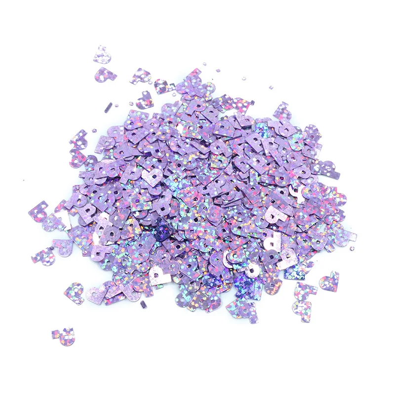 Bulk wholesale letter sequins special shape sequins clothing, stylistic filling decoration