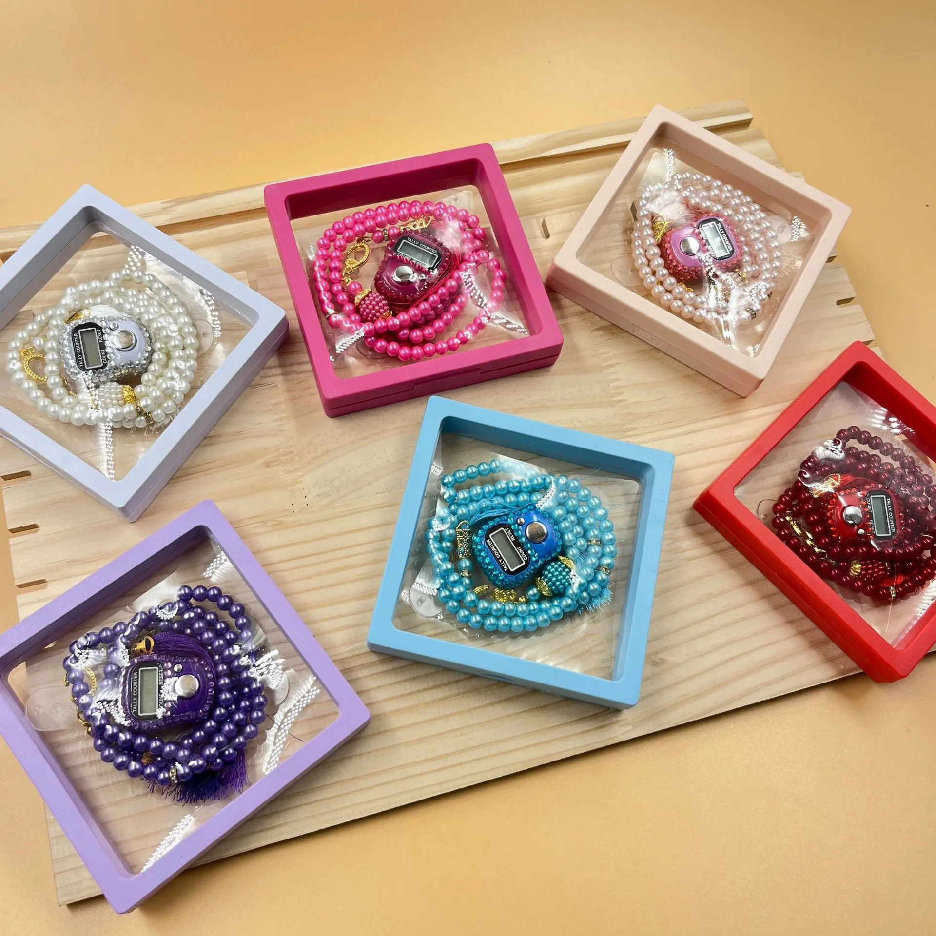 10mm 99Pcs Muslim Islamic Prayer Beads Necklace Bracelet Islamic Prayer Beads Rosary Muslim Hajj Umrah Necklace With Counter