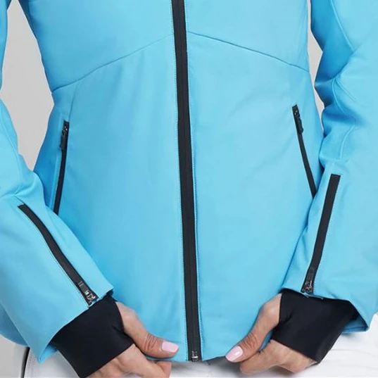 High Quality Winter Hooded Sports Snow Jacket Fashion Waterproof Breathable Women Ski Jacket