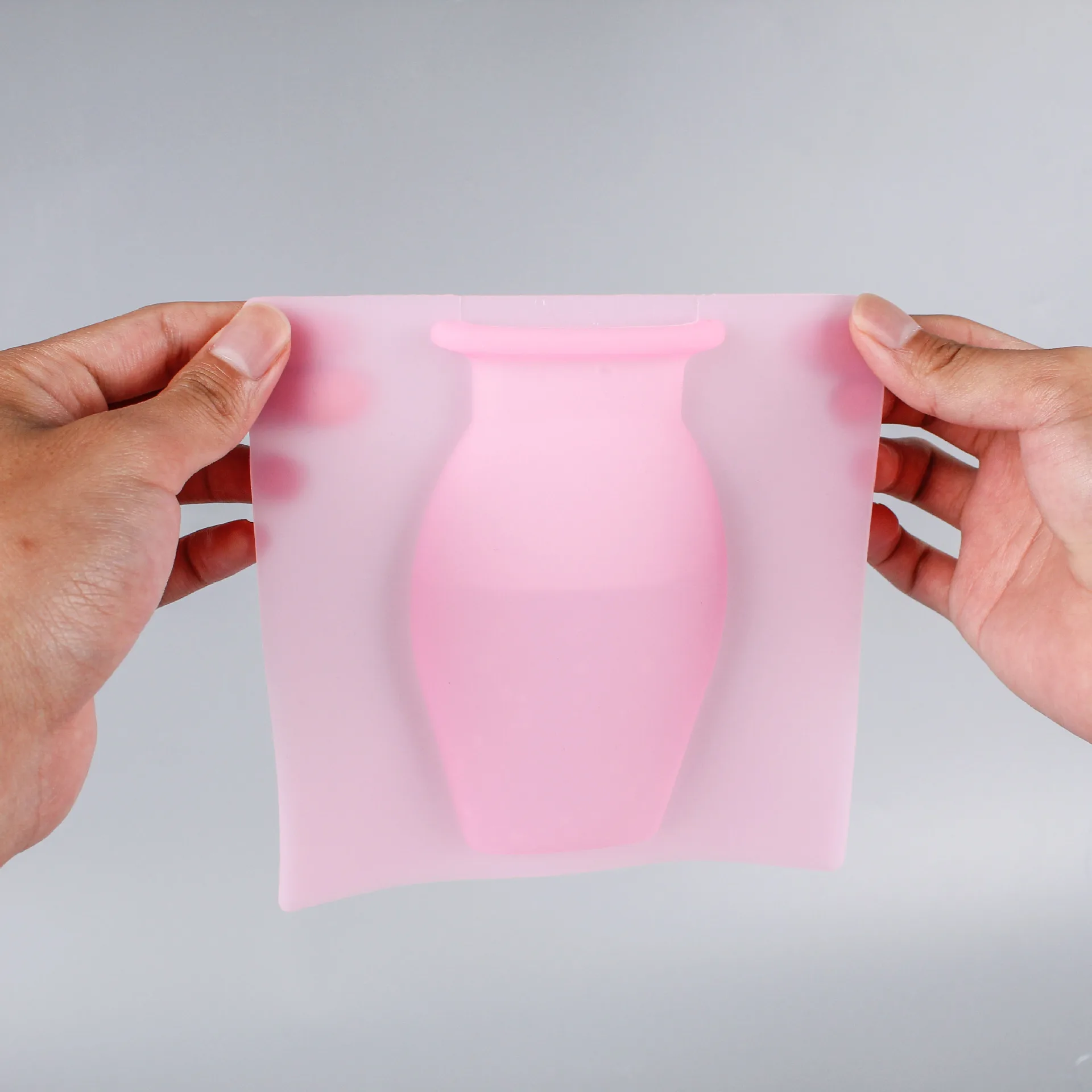 Creative Promotional Product Wall Sticky Punch-Free Three-dimensional Silicone Vase