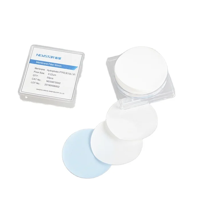 NEWSTAR Hydrophobic PTFE ( Polytetrafluoroethylene) Membrane Filter Organic solution filtration
