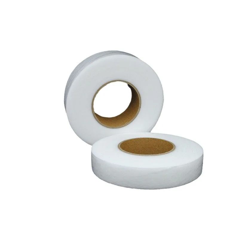 Hot Sale 1cm 1.2cm 1.5cm 2cm 3cm Iron-on Hemming Tapes Fusible Bonding Garment Accessories Black/White hemming tape