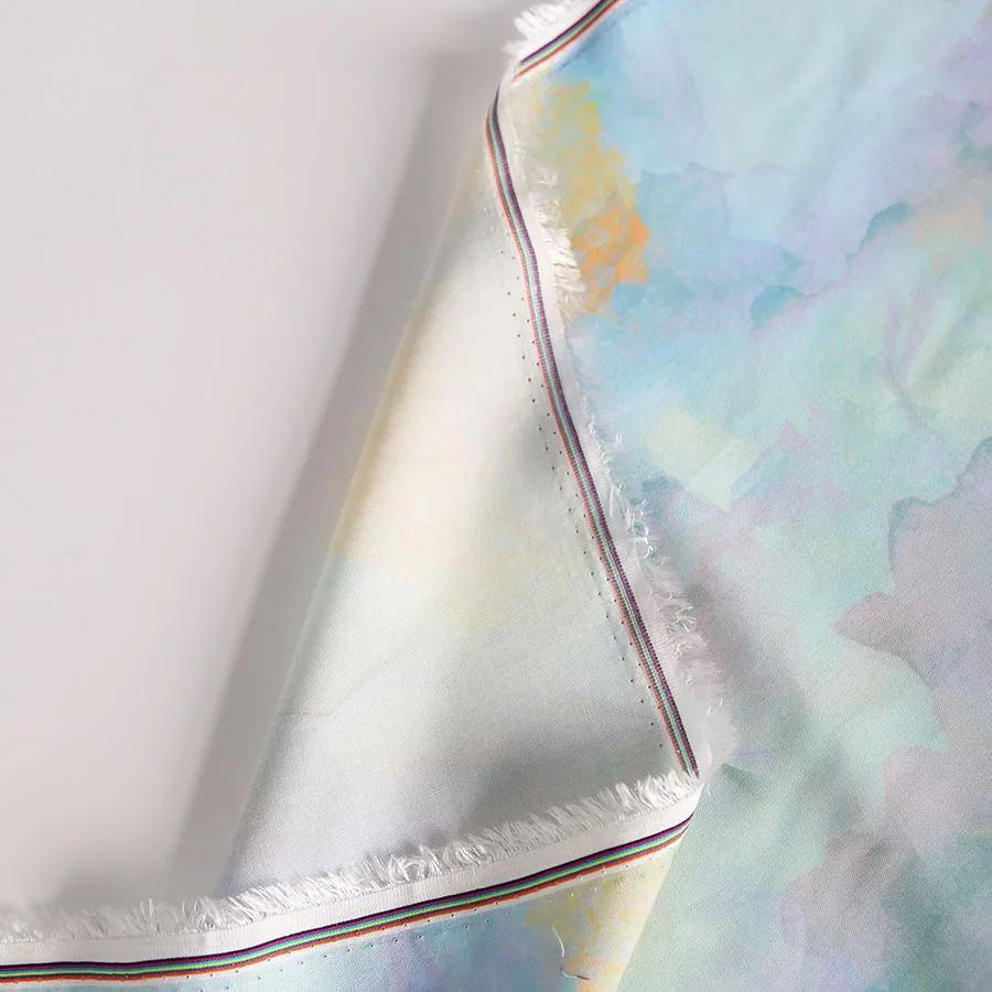 High quality Custom digital print on 100 tencel woven twill fabric for dresses