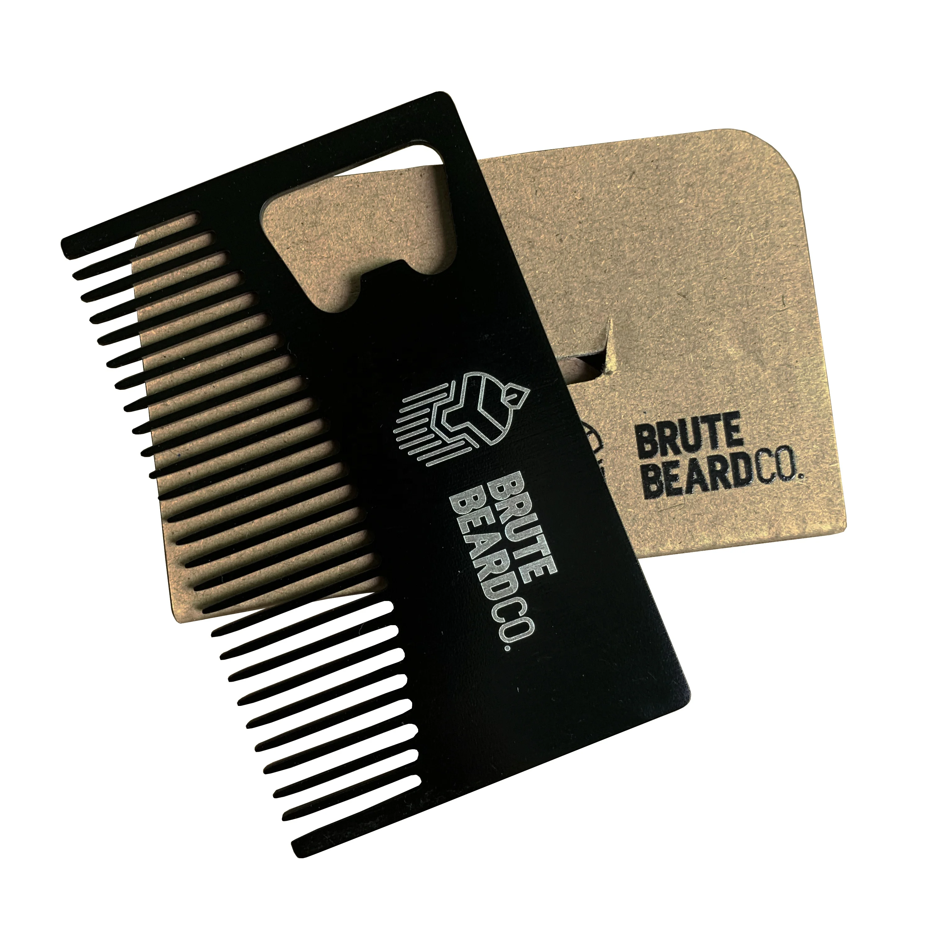Personalized Powder Coated Man Beard Comb Bottle Opener