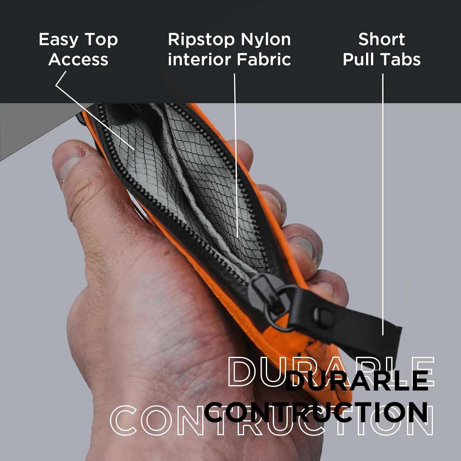 2024 BSCI Factory XPac Water Resistant RFID Blocking Multi-tool Slot ID Card Holder Holds 12 Cards  Men Minimalist Zipper Wallet