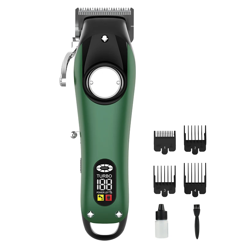 Professional Stainless Steel Hair Clipper Grooming Kit Low Noise High Speed Hair Trimmers Hair Removal Appliance
