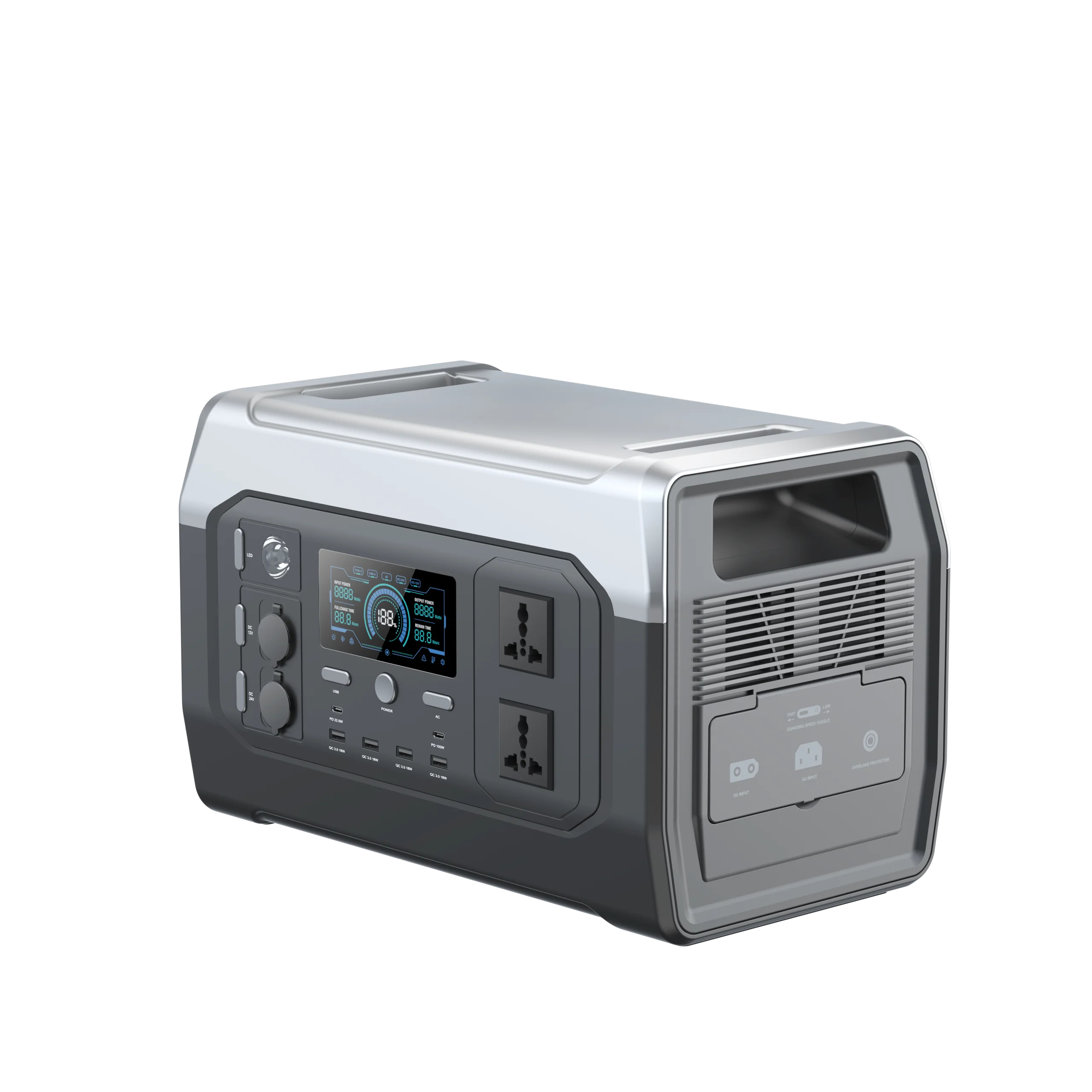 1024Wh Powerstation 1800 Вт Аккумулятор Lifepo4 солнечная генераторная энергетическая система 320000 мАч портативная электростанция