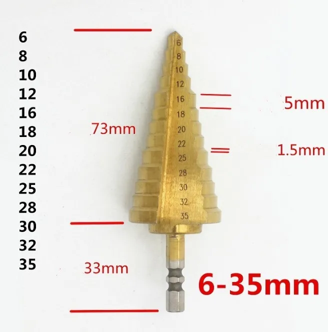 Step Drill Bit For metal