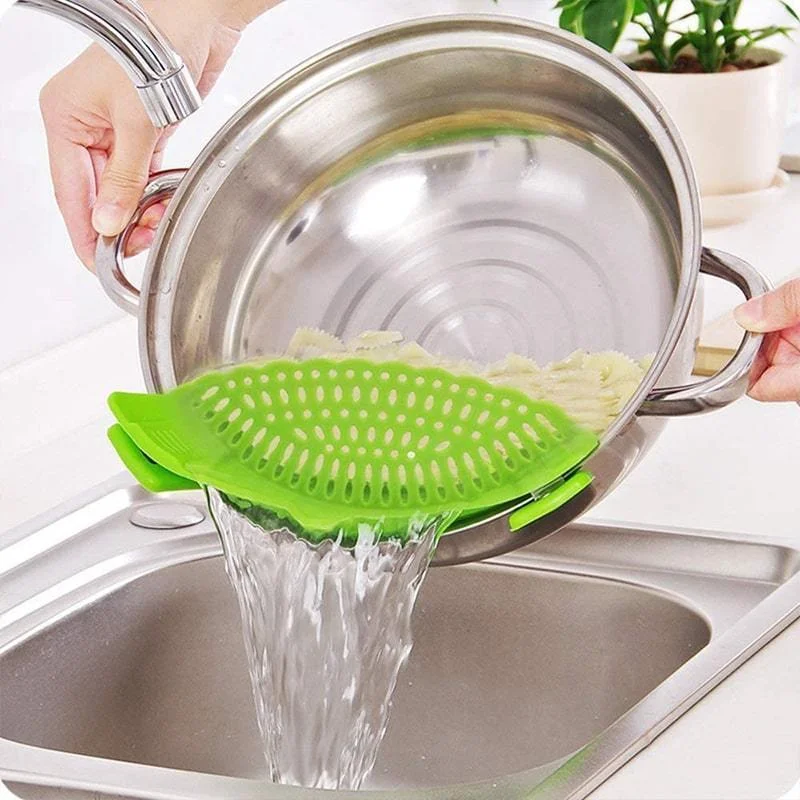 DROPSHIPPING EBAY SHOPIFY AMAZON WOO COMMERCE Pot Side Drainer Silicone Pasta Drain