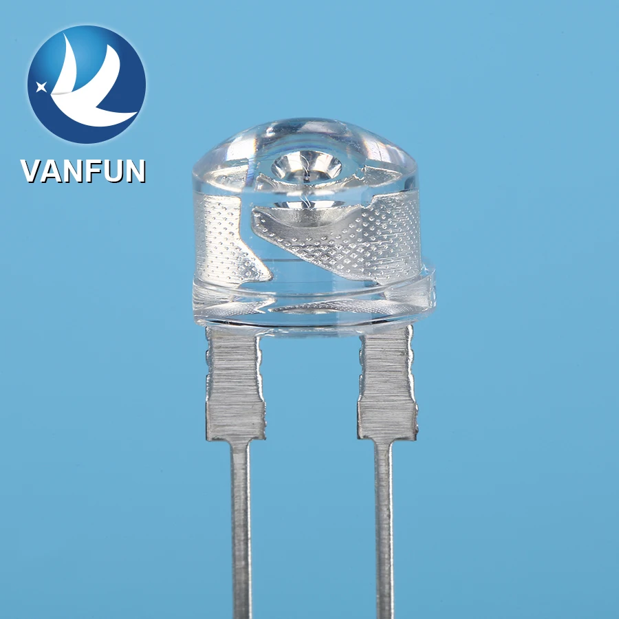 Van Fun Hot New 2-Pin Through-Hole LED Straw Hat Diode 5V Max. Reverse Volta with 12V Peak Reverse Volta