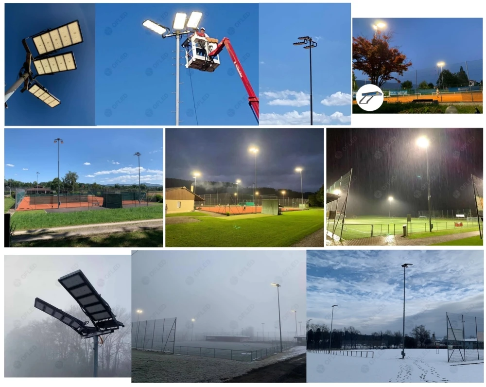 High Quality 140LM/W 500W LED Sport Field Light 1000W High Mast Outdoor IP66 Stadium Tennis Court Flood Lights