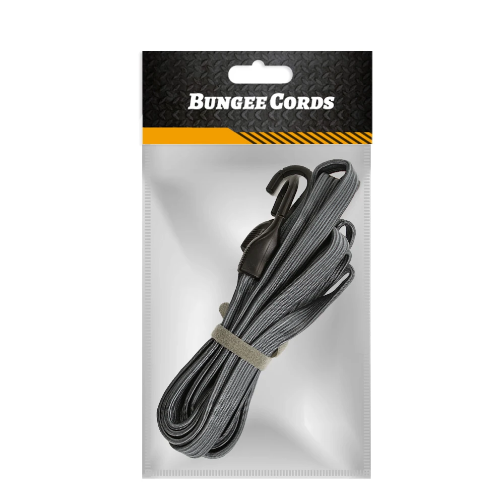 10mm Flat Bungee Cords for Jumping Rope Elastic Rope with Hook Flat Bungee Cord Elastic Bungee Cord