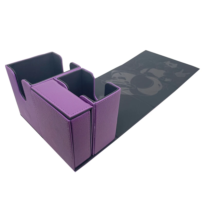 Collecting Card Deck Box Storage Case Customized Board Game Derivatives Pu Leather High Quality China Custom Size Accepted