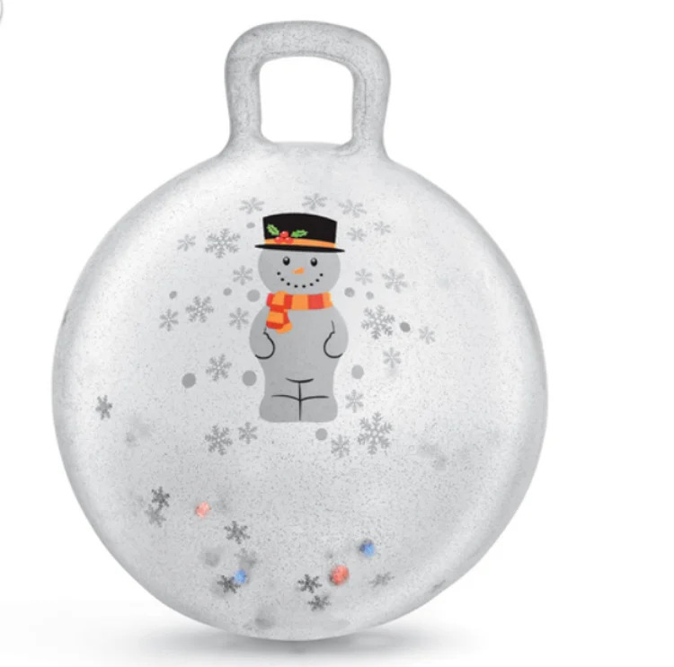 New Skipping Ball Led Bouncy Hopper Ball Toys Transparent Sports Toy 16P PVC,16P PVC Customers Logo Customized Colour Aceptable