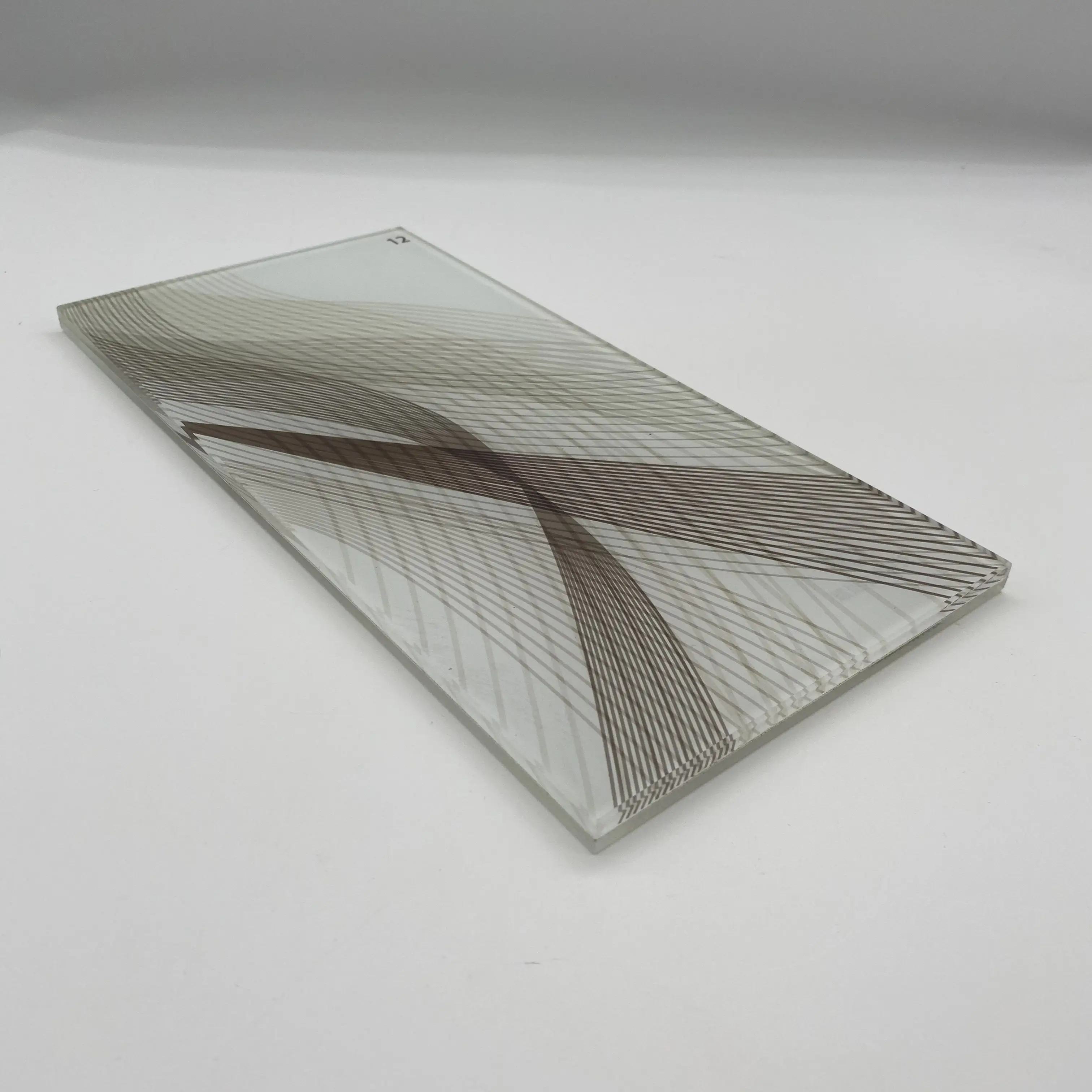 High quality Texture decorative fabric laminated glass silk laminated glass