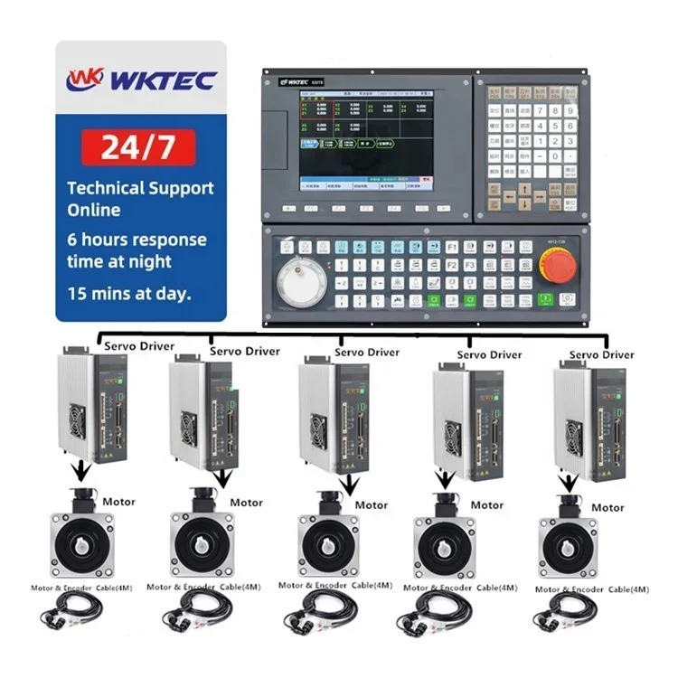Complete Sets Include Servo Motor And Driver 3 Axis Full Kit X And Z Lathe Machine CNC Controller for tapping machine