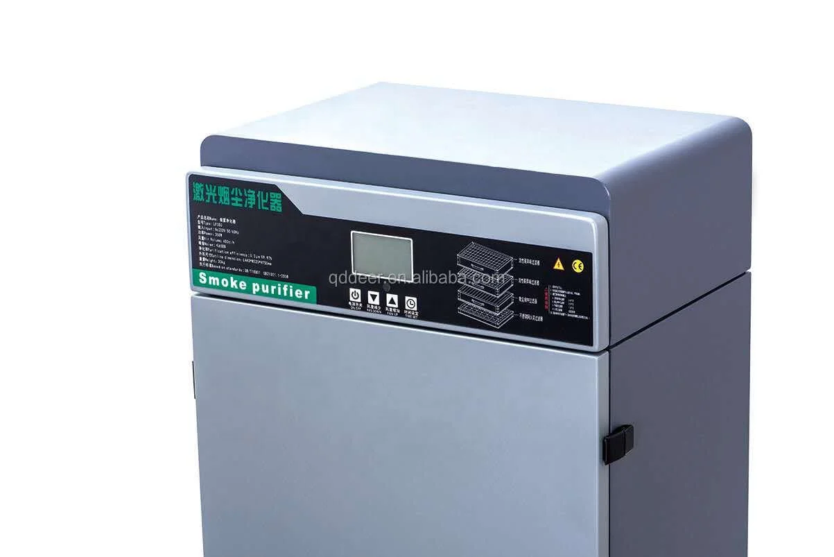 Portable Soldering Fume Extractor Activated Carbon Filter/Co2 Laser Smoking Dust Extractor/Evacuator