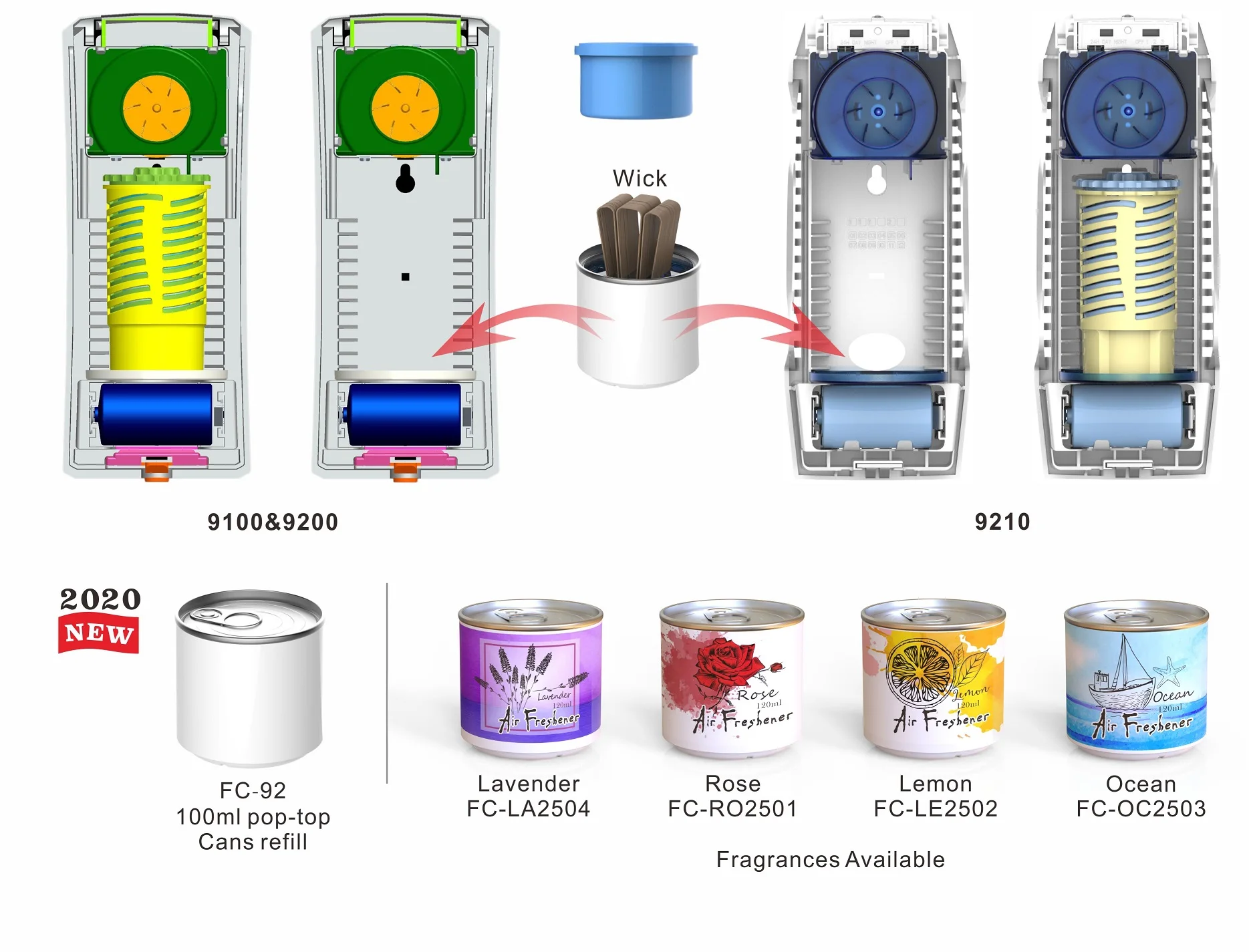 Gel Aroma Dispenser Perfume Dispenser Fan Driven Fragrance Dispenser