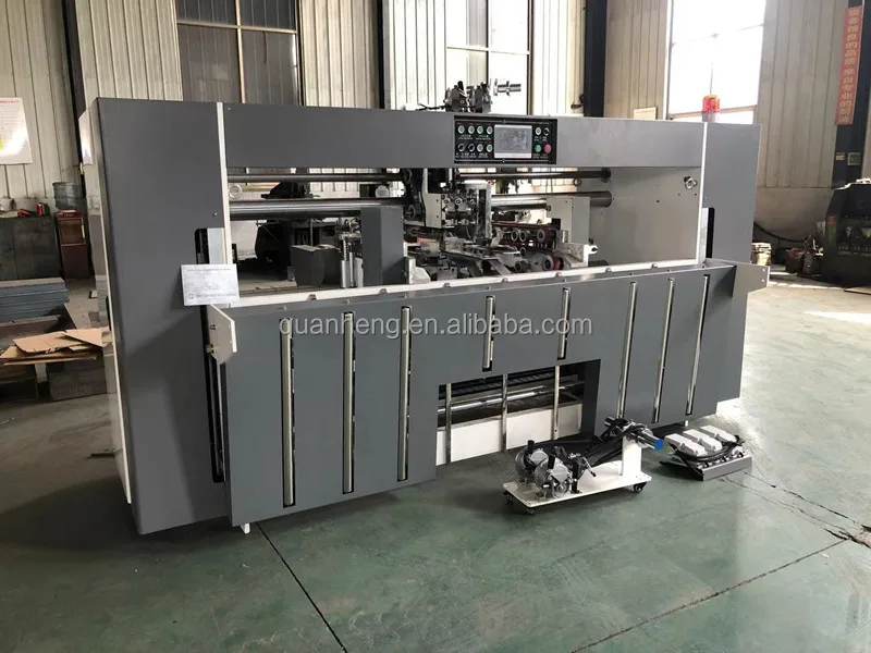 high speed Semi - auto double pcs Carton Box Stitching Machine