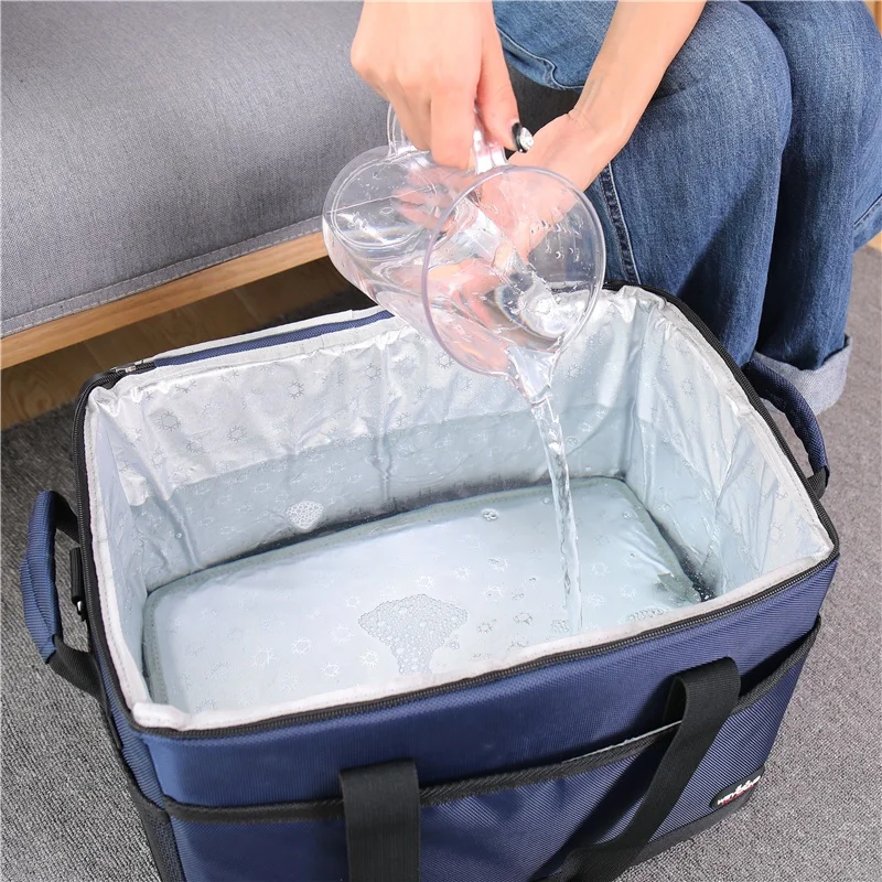 Large Capacity 10L 35L 68L Leakproof Insulated Thermal Food Delivery Cooler Bag Picnic Refrigerator Bag for car using