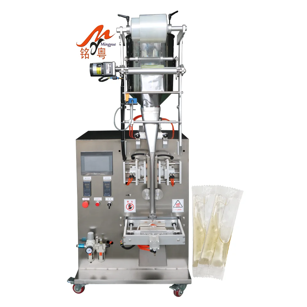 Полностью автоматическая машина для упаковки соуса с водяным желе, мешочек для оливкового масла, томатная паста, саше, мед