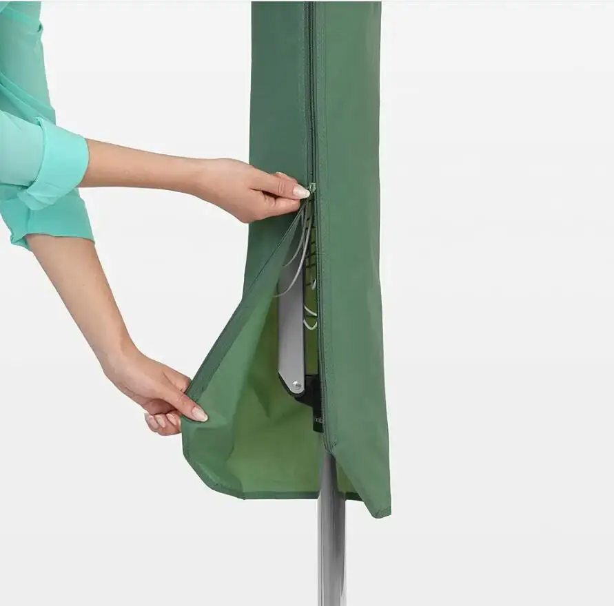 Dustproof Waterproof Custom Color and Size Rotary Airer Cover Heavy Duty Oxford Fabric Rotary Dryer Cover with Zip