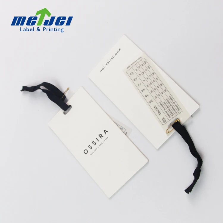 Custom Private Brand Logo Clothing Hang Tags Garment Clothes Size Tags Sale Price Hang Tags Product For Shoes Bags