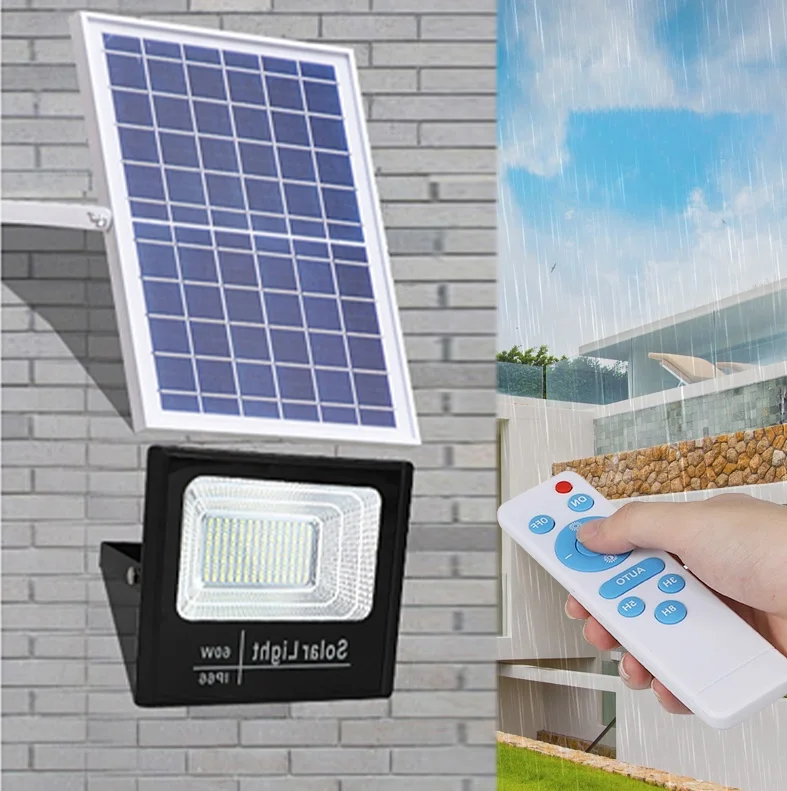 
High Power Aluminum Smd Most Powerful 50 100 200 Watts Waterproof Garden Outdoor Stadium Led Solar Flood Light 
