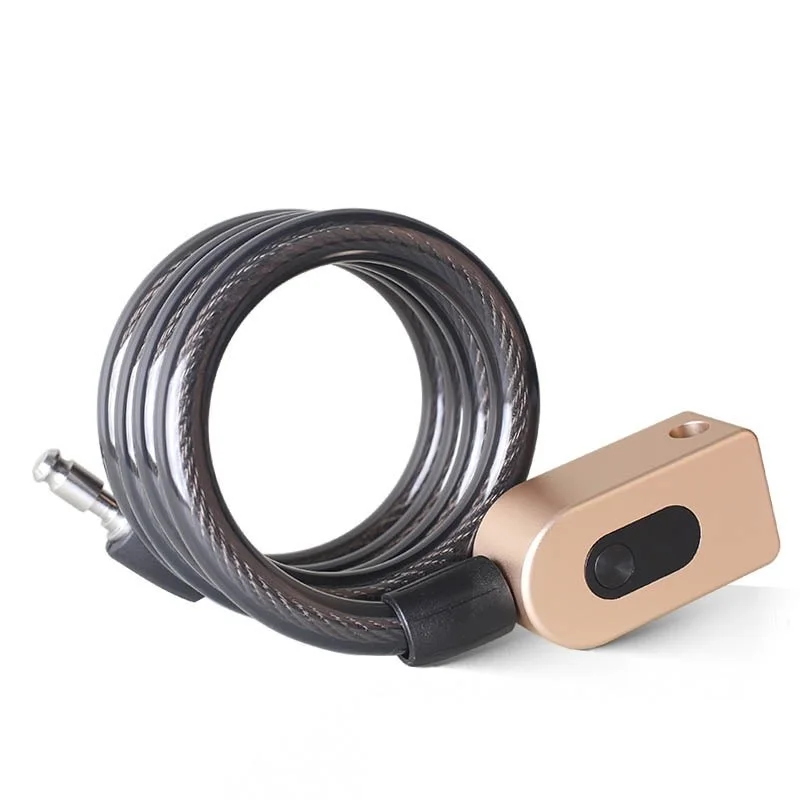 2022 Waterproof Fingerprint Chain Smart Cable Lock For Bicycle Motorcycle Bike Cycle Electric Scooter