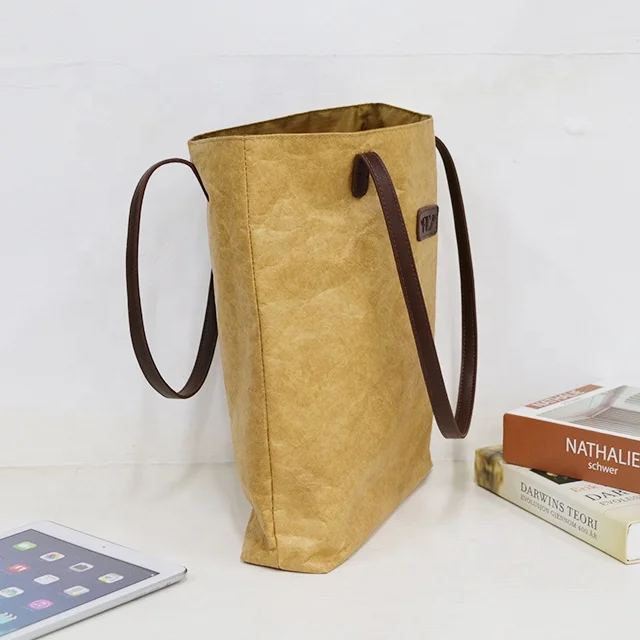 OEM/ODM Custom Logo Ladies Shoulder Handbag Dupont Paper Shopping Tote Bags Travel Tyvek Bag