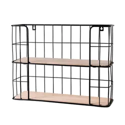 Cheap Wire basket for Sundries wall Iron shelf storage basket metal wall shelf